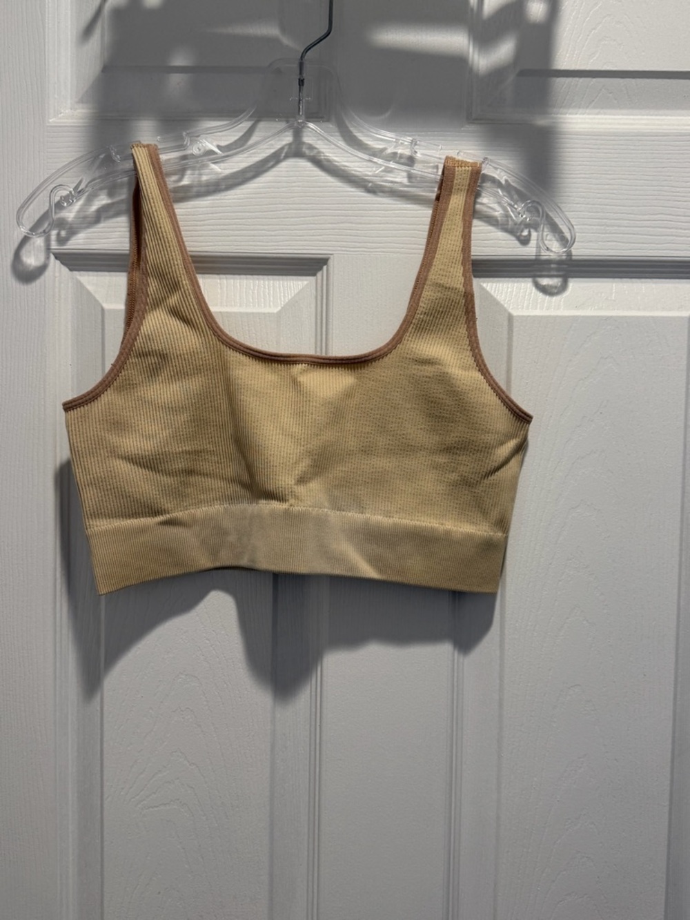 Gap Body Yellow Ribbed Bralette